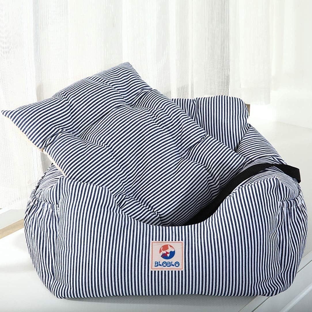 Dog Car Seat Pet Booster Seat Pet Travel Safety Dog Bed for Car with Storage Pocket