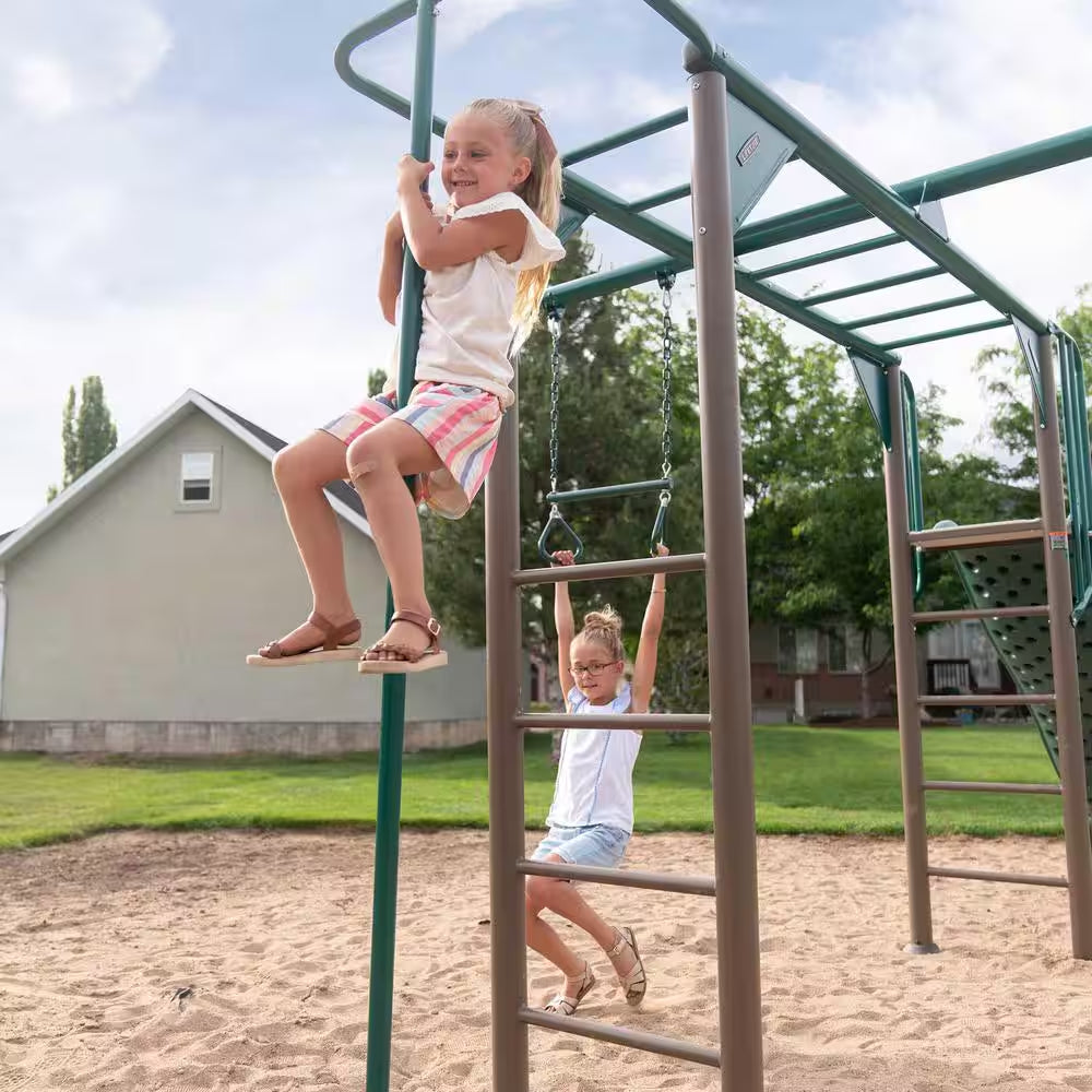 Earthtone Colors Monkey Bar Adventure Swing Set