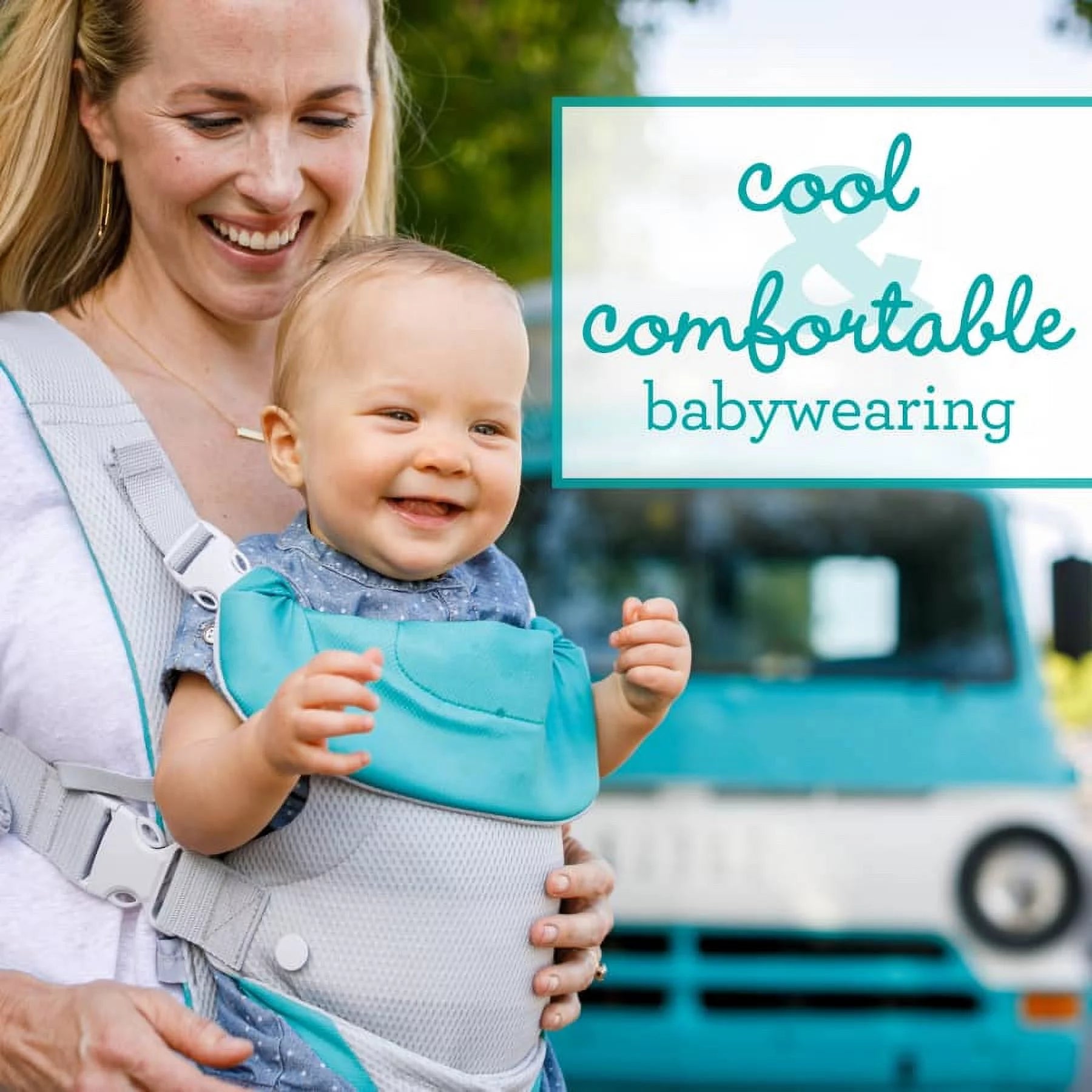 4-in-1 Convertible Baby Carrier with 4 Positions, Accommodates Weights from 8 to 32 lbs, White