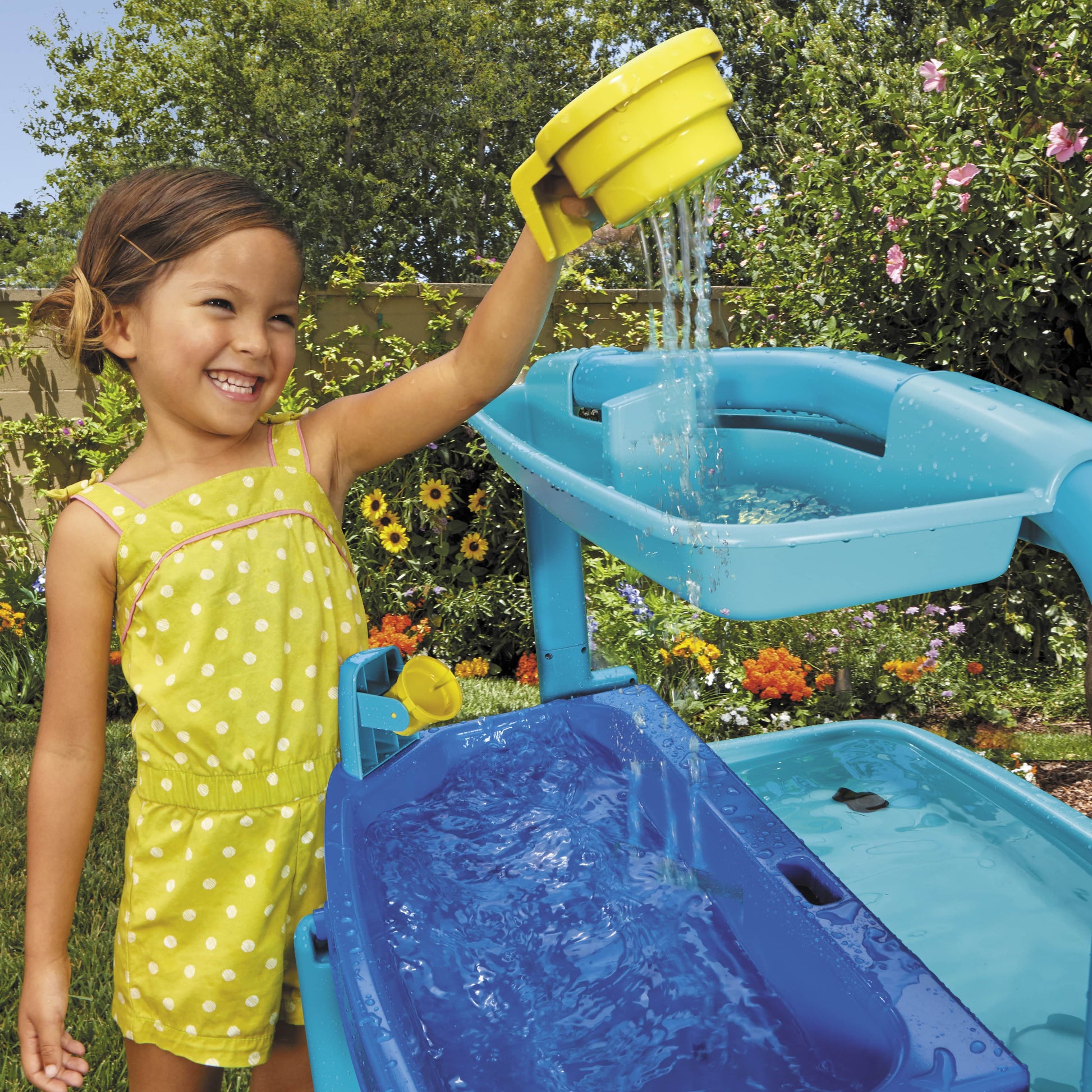 Outdoor Folding Water Play Table for Children Aged 3+