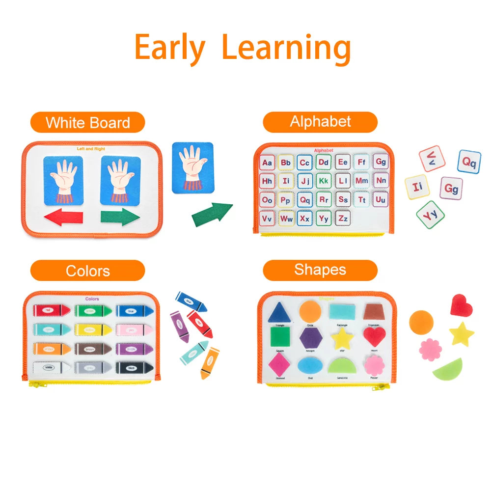 Montessori-Inspired Educational Busy Board for Toddlers Aged 2-4, Ideal for Preschool Learning for Both Boys and Girls
