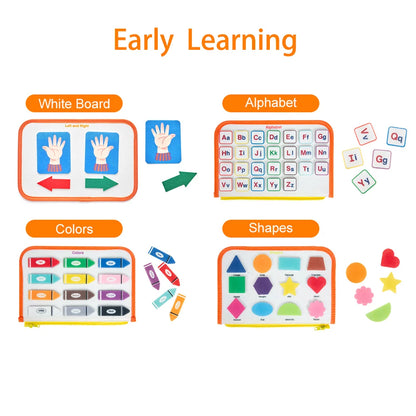 Montessori-Inspired Educational Busy Board for Toddlers Aged 2-4, Ideal for Preschool Learning for Both Boys and Girls