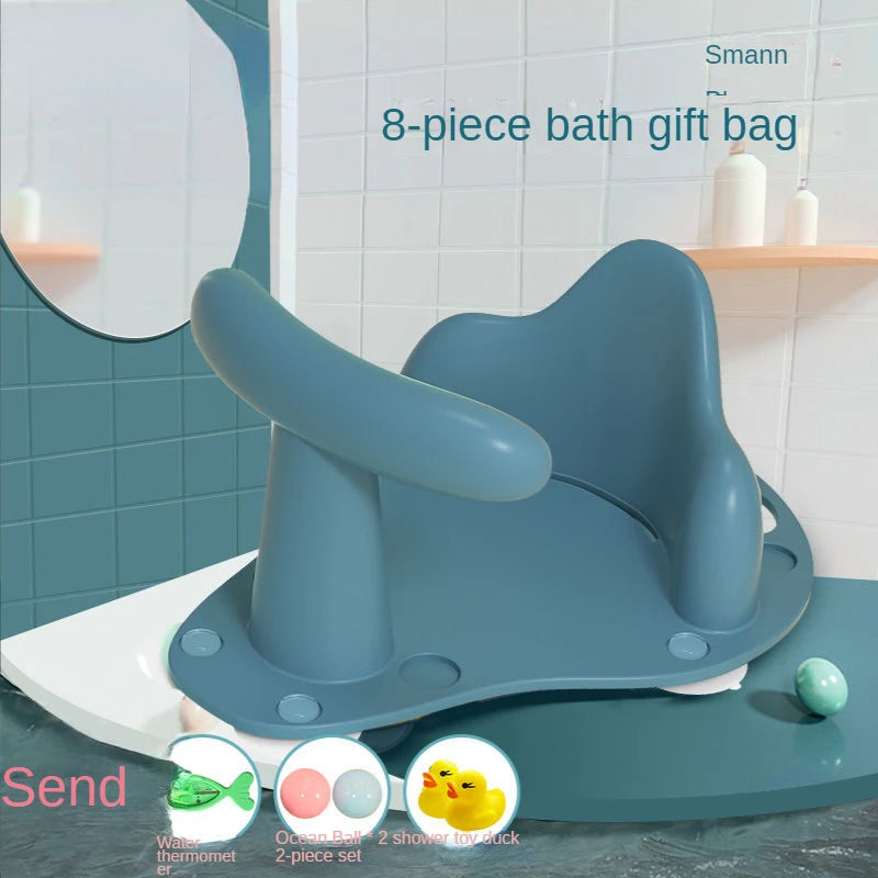 Infant Bath Seat for Newborns - Non-Slip Plastic Bath Chair for Tub Applications