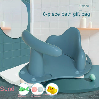 Infant Bath Seat for Newborns - Non-Slip Plastic Bath Chair for Tub Applications