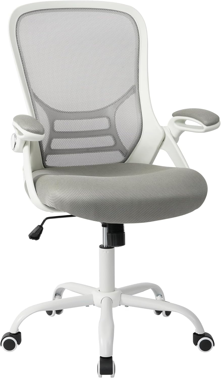 Ergonomic Mesh Executive Office Chair with Adjustable Armrests for Home and Professional Use (Grey)