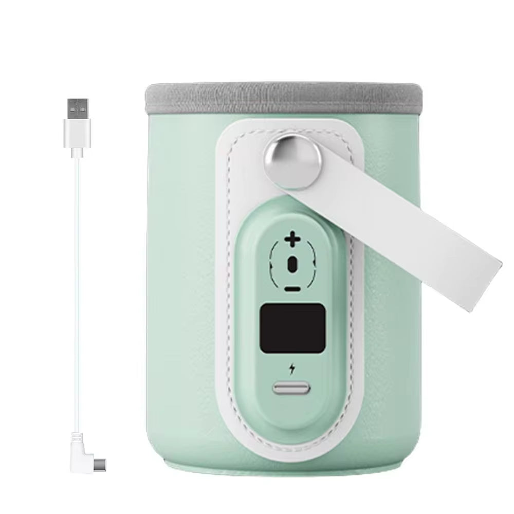 Insulated Baby Bottle Warmer Bag - USB Rechargeable Milk and Water Heater for Outdoor Travel