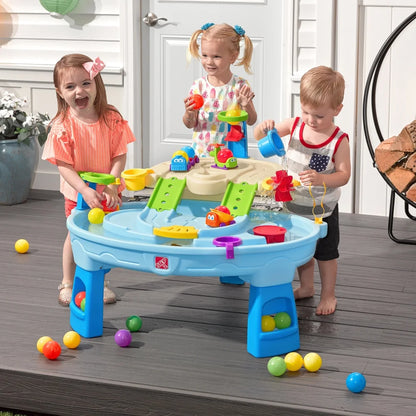 Ball Buddies Adventure Center: Toddler-Friendly Blue Sand and Water Table