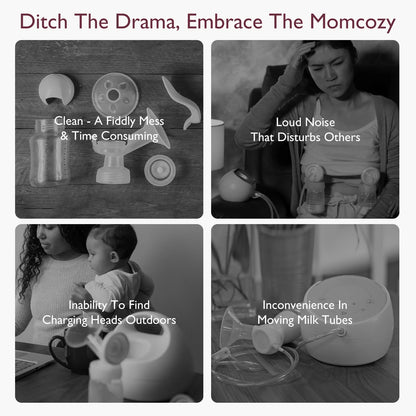 M5 Hands-Free Electric Breast Pump Set - 24mm, Pink, Pack of 2