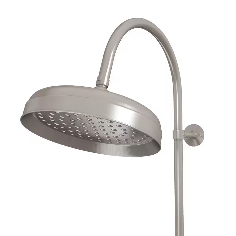 Abbey 10 In. X 28 In. 1/2 In. Shower Faucet Set with Handshower in Brushed Nickel