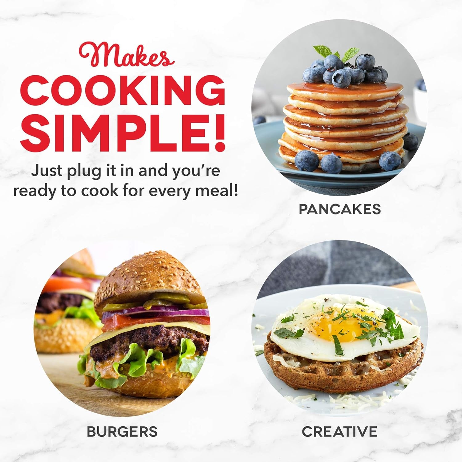Mini Maker Set - Customized Treat Maker - Supports Multi-Function Cooking - Easy Cleanup and User-Friendly Design - Aqua - Waffle & Griddle Irons