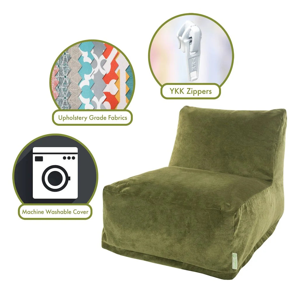 Decorative Villa Fern Bean Bag Lounger Chair