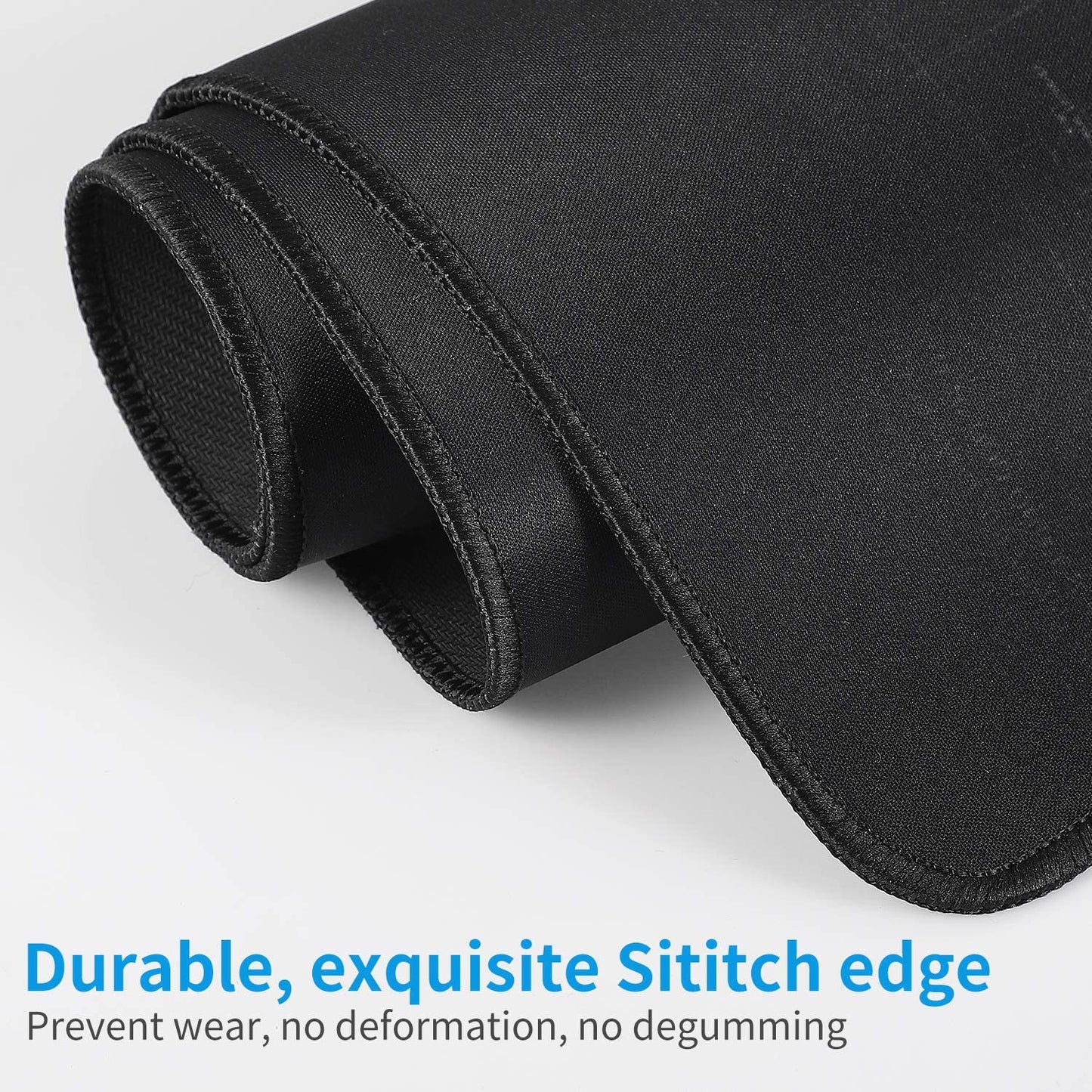 Large 800×300×2MM Gaming Mouse Pad - Non-Slip, Waterproof, and Foldable Desktop Mat for Home and Office Use - Black