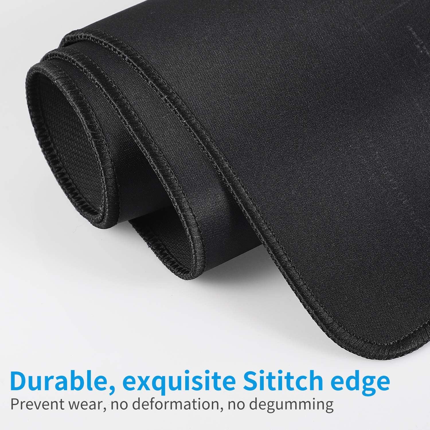 Large 800×300×2MM Gaming Mouse Pad - Non-Slip, Waterproof, and Foldable Desktop Mat for Home and Office Use - Black