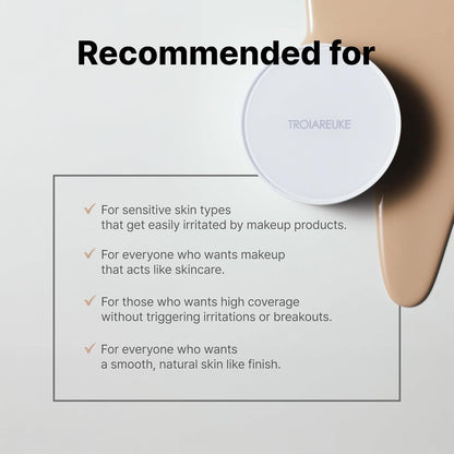 A+ Cushion Foundation (Shade 23) I Natural Coverage Foundation Makeup, Moisturizing Finish for Sensitive, Oily, Combination Skin, Skin Care Cushion I Korean Aesthetic Makeup