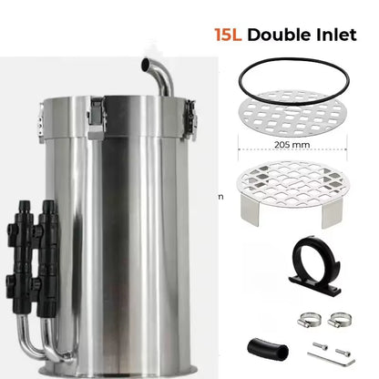 Aquarium External Filter Barrel ADA Style Fish Tank Grass Tank Stainless Steel Pro Canister Filter Premium Filter Barrel 어항 악세사리