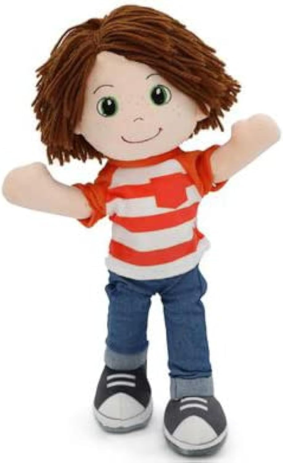 14-Inch Ollie Plush Baby Doll - Sensory Fabric Rag Doll for Infants and Toddlers, Machine Washable Stuffed Toy - Perfect Gift for Baby Showers, Birthdays, and Special Occasions