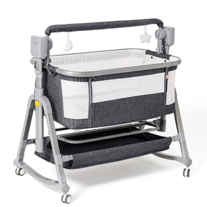 Advanced Multi-Functional Electric Rocking Chair for Infants with Soothing Features and Bassinet Functionality