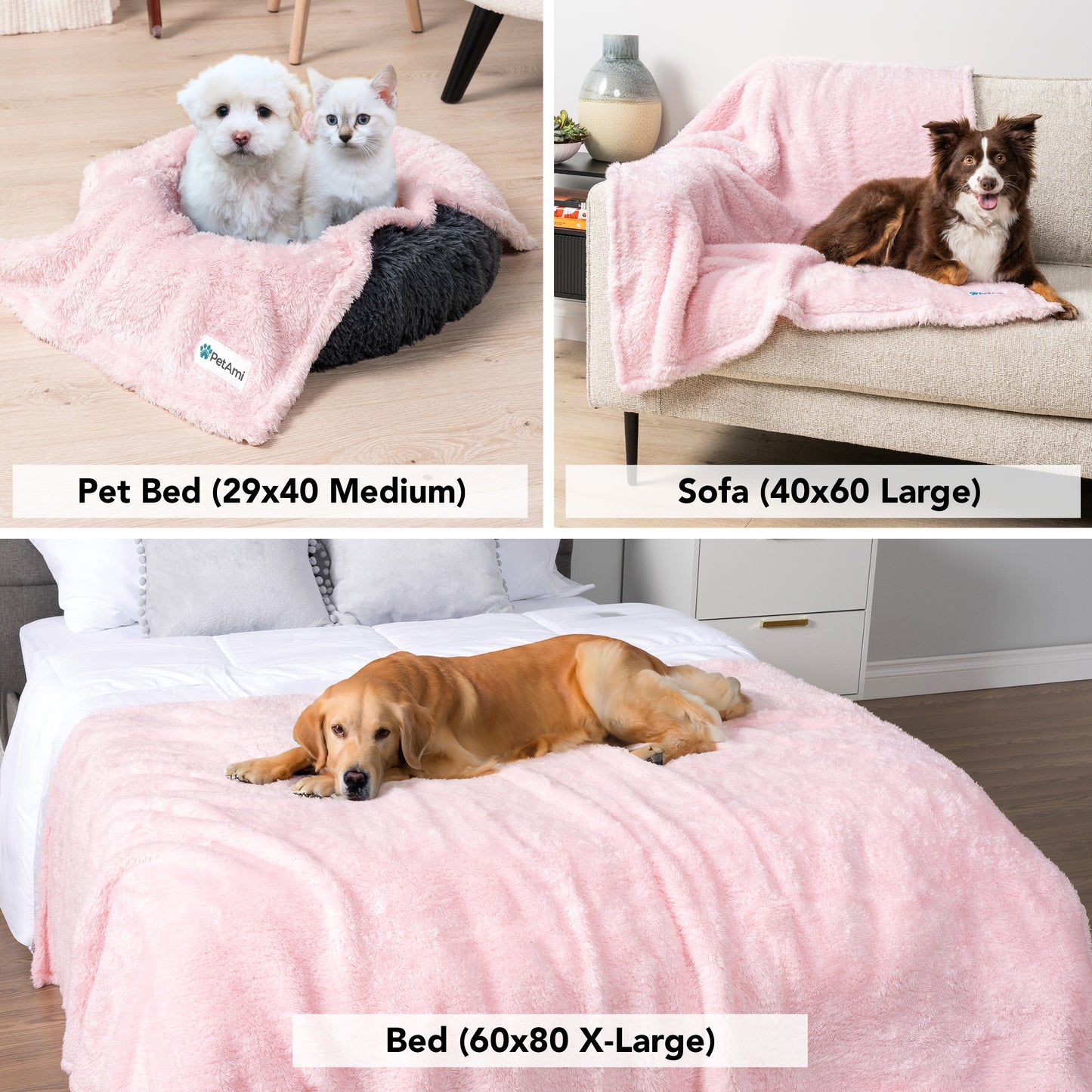 Dog Blanket for Pet Small Medium Large Dog Puppy Cat Soft Fleece Fluffy Sherpa