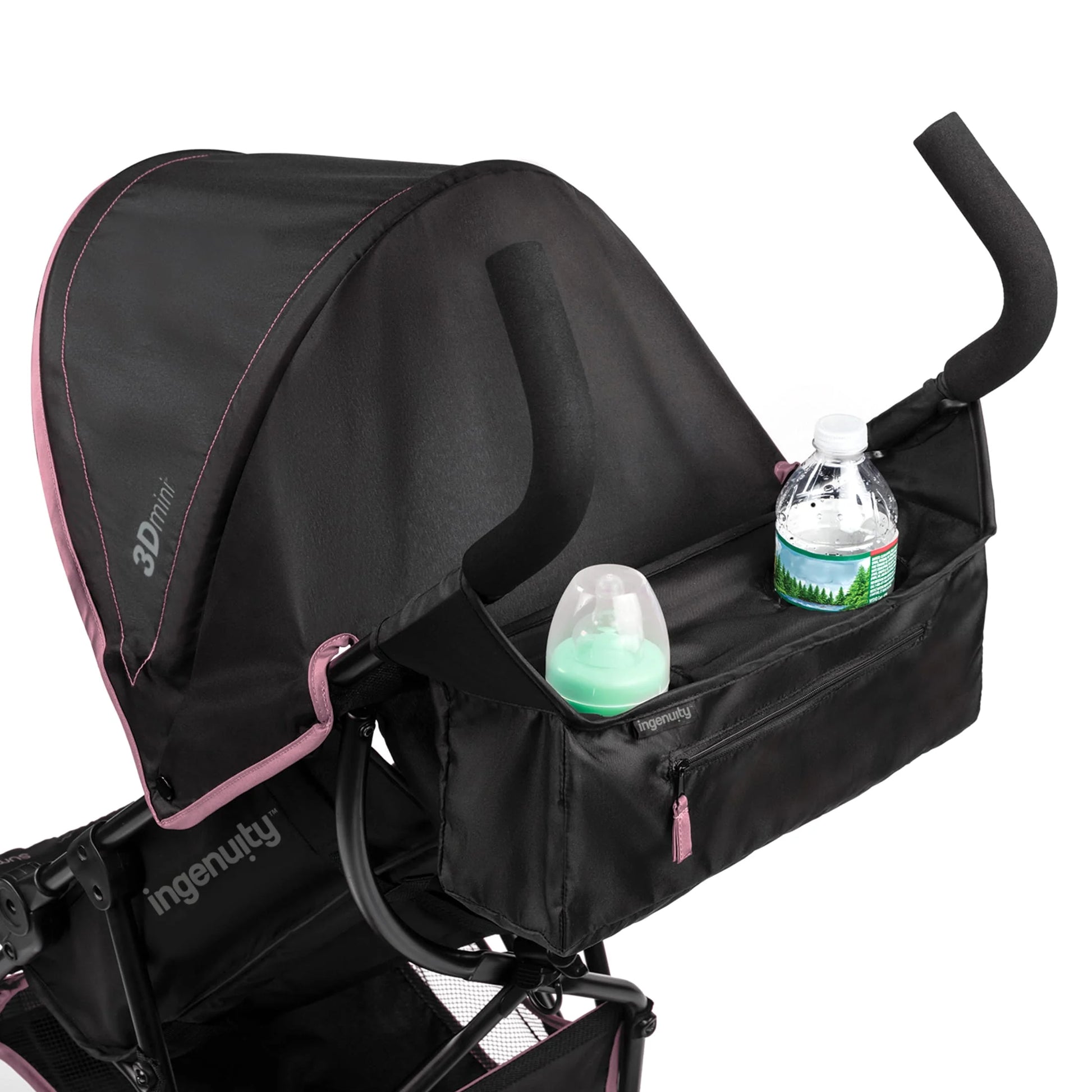 Summer 3D Mini Lightweight Umbrella Stroller - Compact Folding Design, Reclining Seat, Canopy, Supports Up to 45 Pounds, Ideal for Travel, Pink