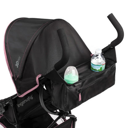 Summer 3D Mini Lightweight Umbrella Stroller - Compact Folding Design, Reclining Seat, Canopy, Supports Up to 45 Pounds, Ideal for Travel, Pink