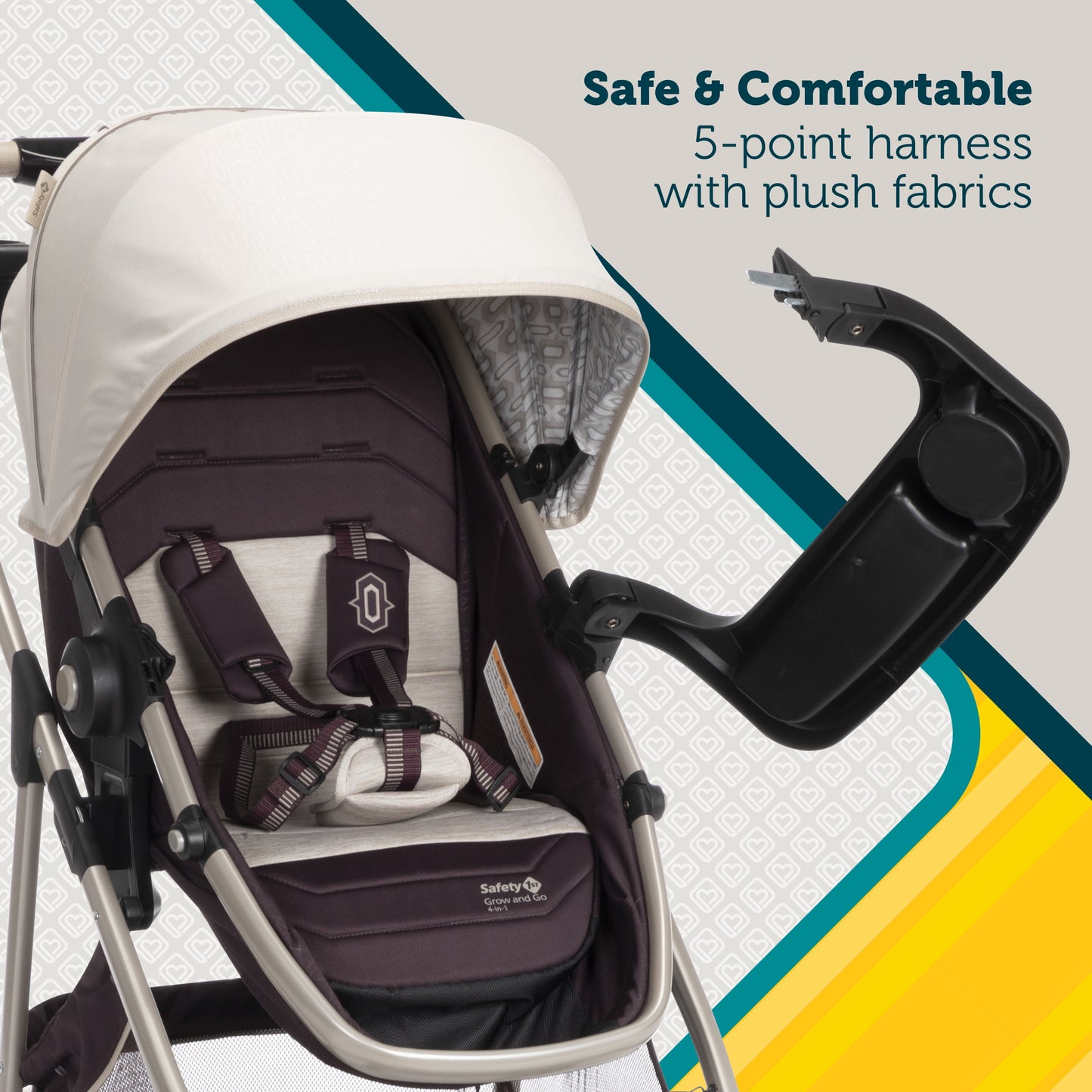 Deluxe 8-in-1 Travel System for Infants - Grow and Go Flex in Dunes Edge