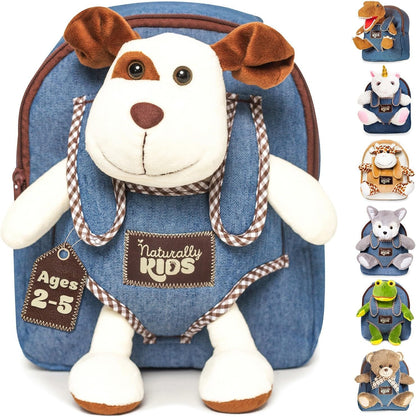Dog Backpack and Toddler Plush Toy Set - Ideal Gifts for Children Aged 2 to 5 Years