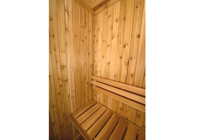 Logan Single-Occupancy Indoor Sauna Crafted from Rustic Cedar