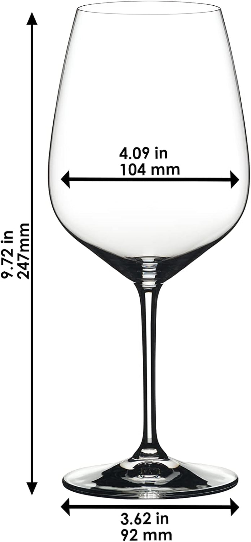 Heart to Heart Cabernet Sauvignon Glasses, Set of 2