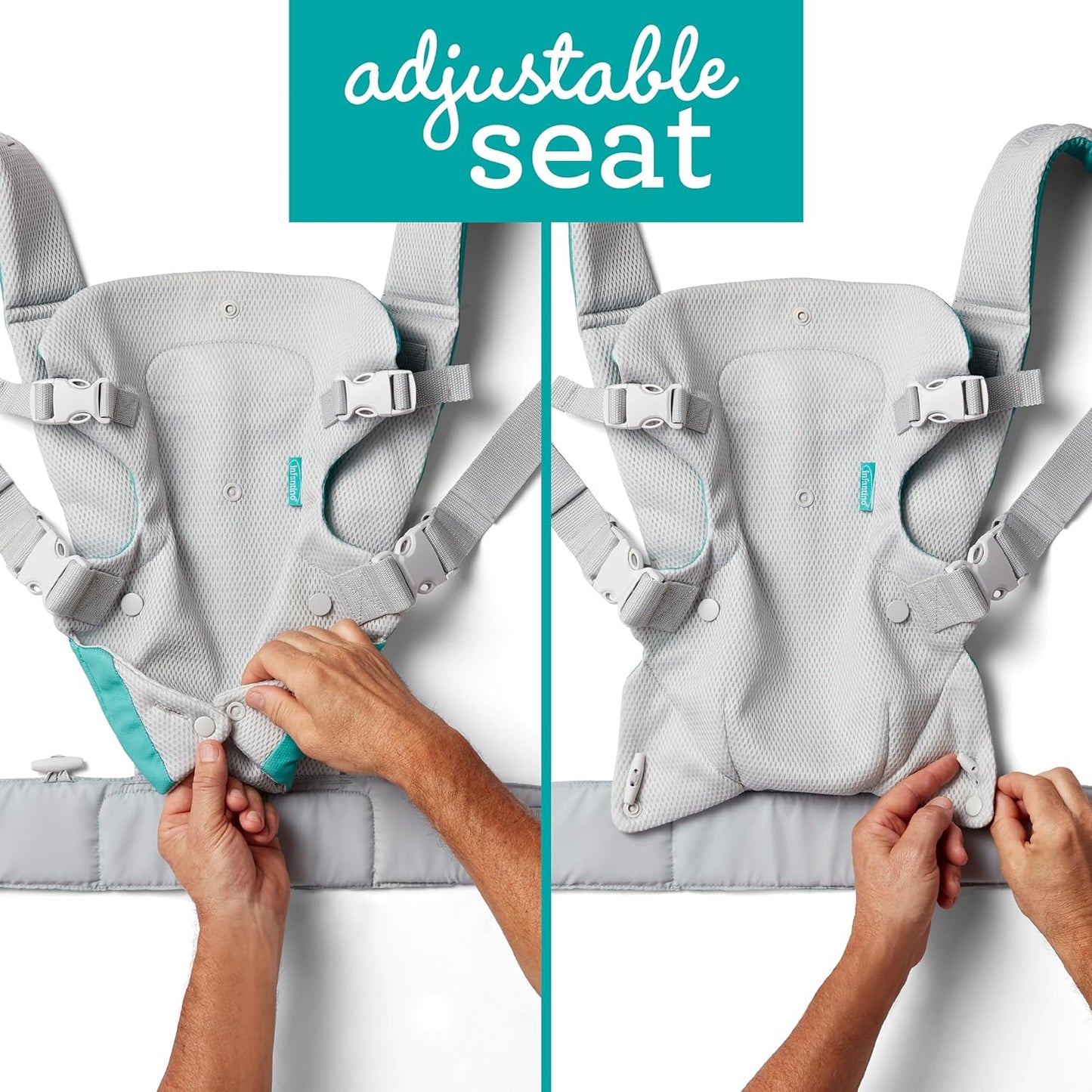 4-in-1 Adjustable Ergonomic Baby Carrier for Newborns to Toddlers - Light & Airy Convertible Design, Essential for Baby Registries