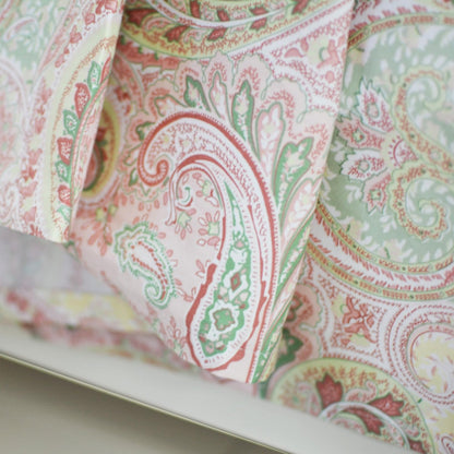 Luxury 4-Piece Pink Paisley Bed Sheet Set - 800 Thread Count 100% Egyptian Cotton with Deep Pockets for Queen Size Beds