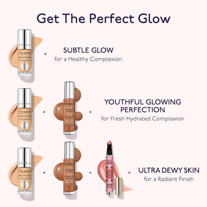 Brightening CC Foundation, Hydrating Serum Foundation, Ultra-Sheer Finish, Vegan & Cruelty-Free, 4W, Medium Warm