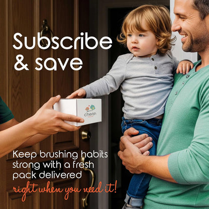 Toddler Toothbrush Set for Ages 1-2 (4-Pack) - BPA-Free, Safety-Tested Soft-Grip Toothbrushes Developed by Pediatric Dentists