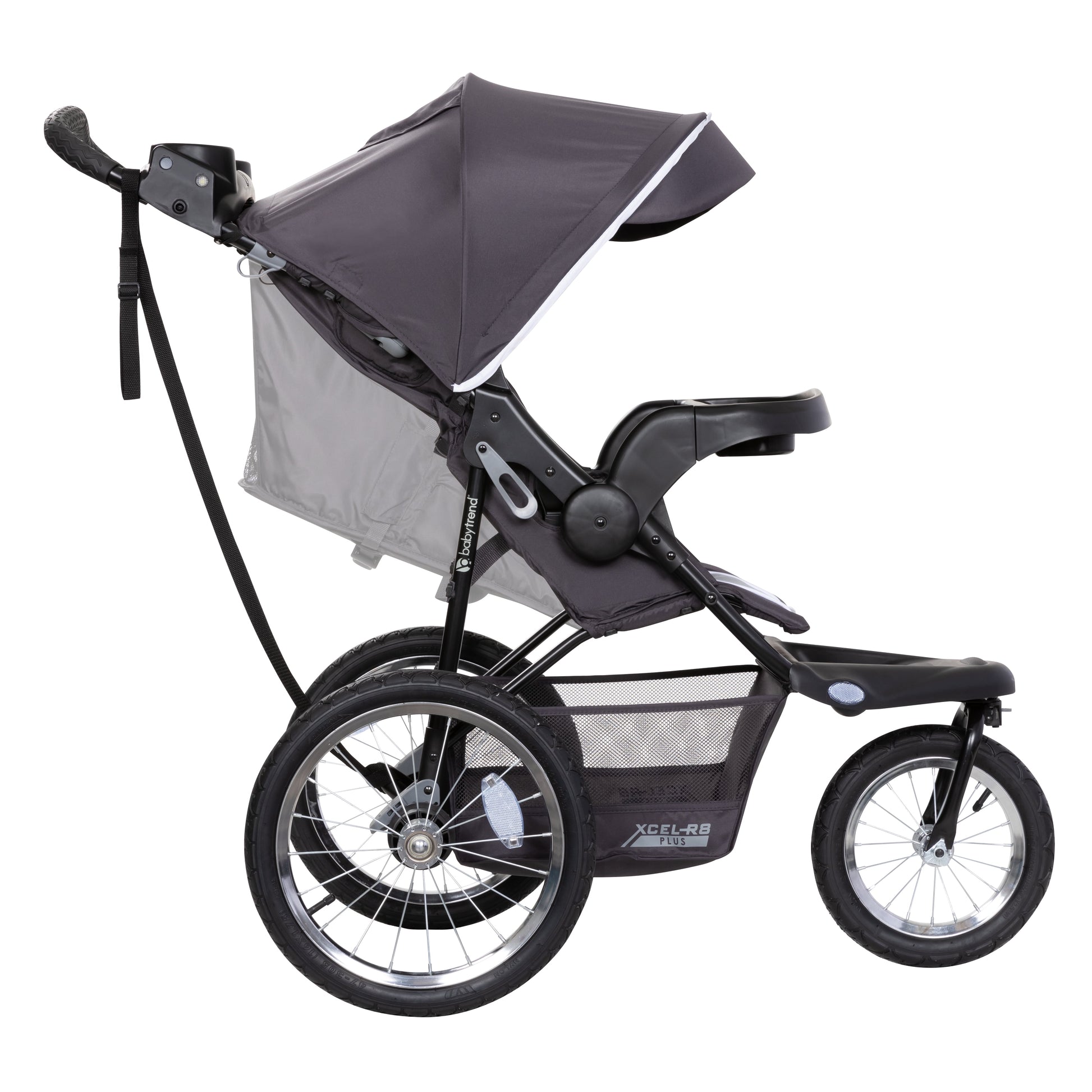 Xcel-R8 Plus Jogging Stroller with LED Lighting in Liberty Grey