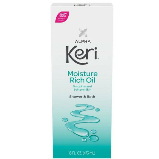 Alpha  Shower & Bath Moisture Rich Oil 16 Oz (Pack of 2)