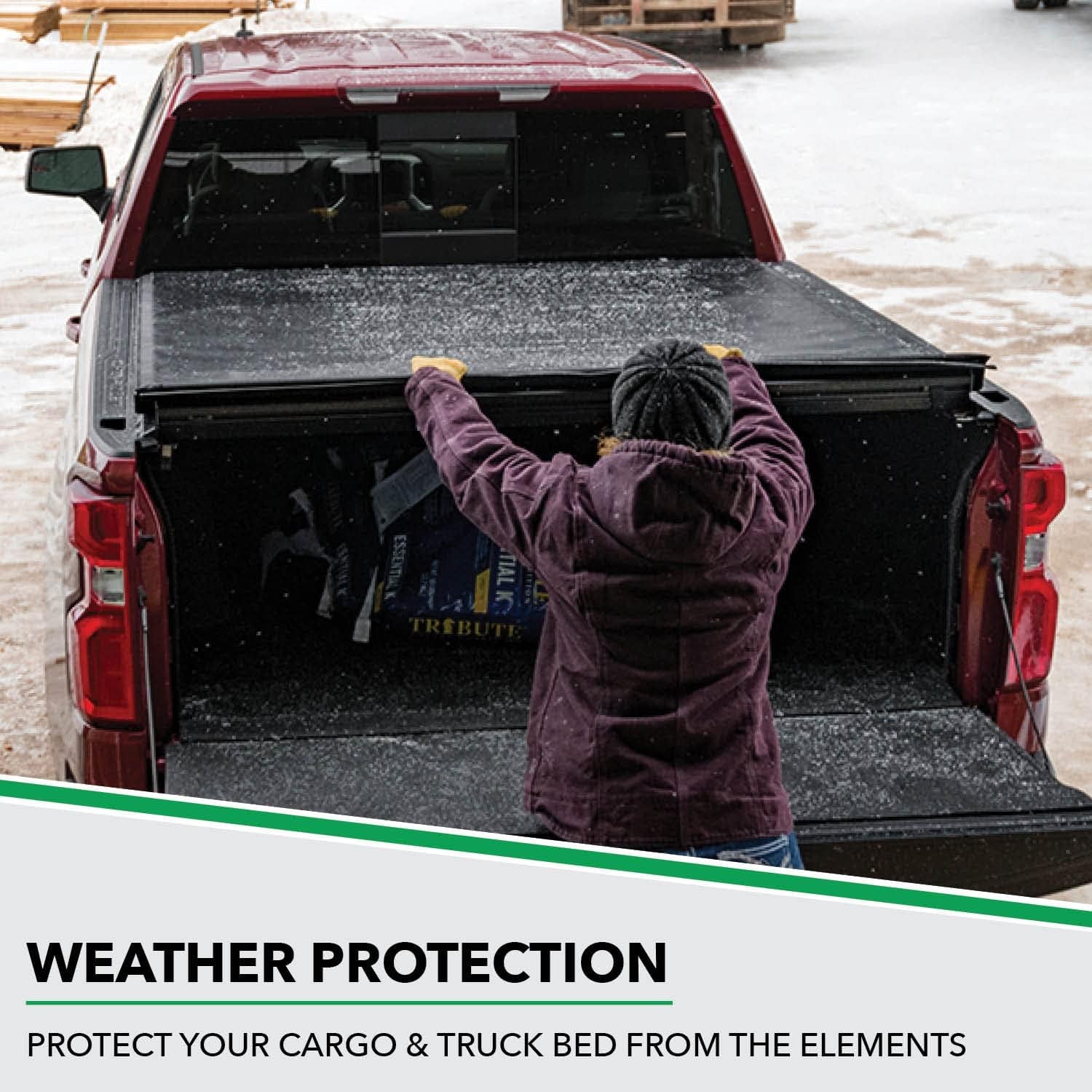 ETX Soft Roll-Up Tonneau Cover for 2004-2014 Ford F-150 5' 7" Bed (67") - Model 53306