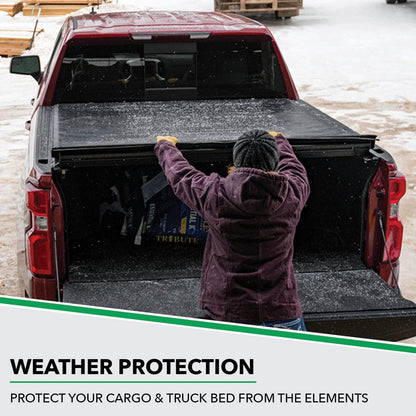 ETX Soft Roll-Up Tonneau Cover for 2004-2014 Ford F-150 5' 7" Bed (67") - Model 53306