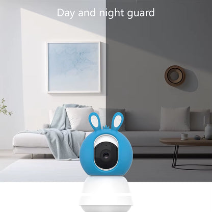 2K 4MP Tuya Smart Baby Monitor with 5-Inch Portable Display, Remote App Control, Cry Detection, Auto Night Vision, and Nanny Features