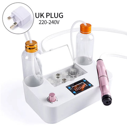 Small Bubble Beauty Device Cleansing Machine Blackhead Removal Water Spray Hydro Jet Face Pores Vacuum Suction Acne Cleaner