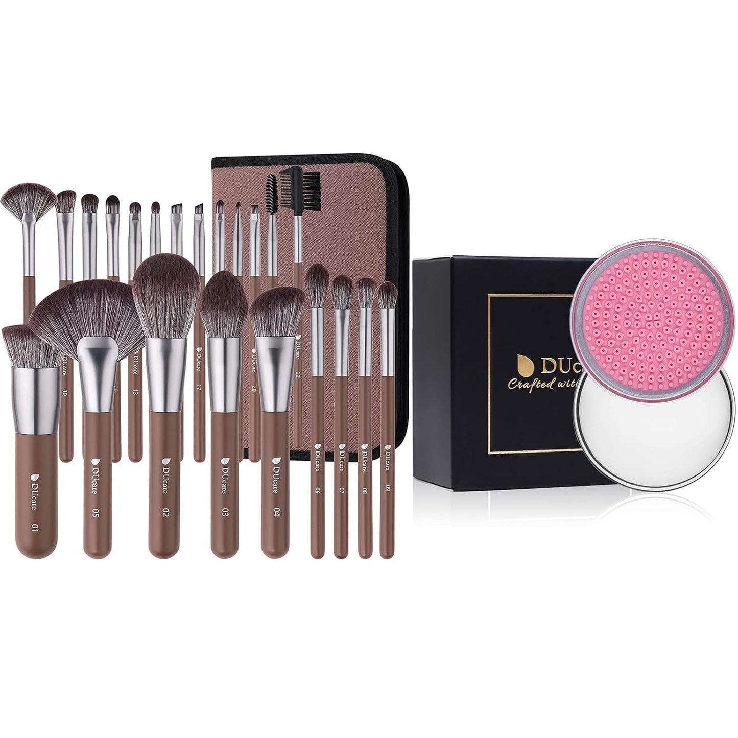 Professional Makeup Brushes +Makeup Brush Solid Soap Cleanser