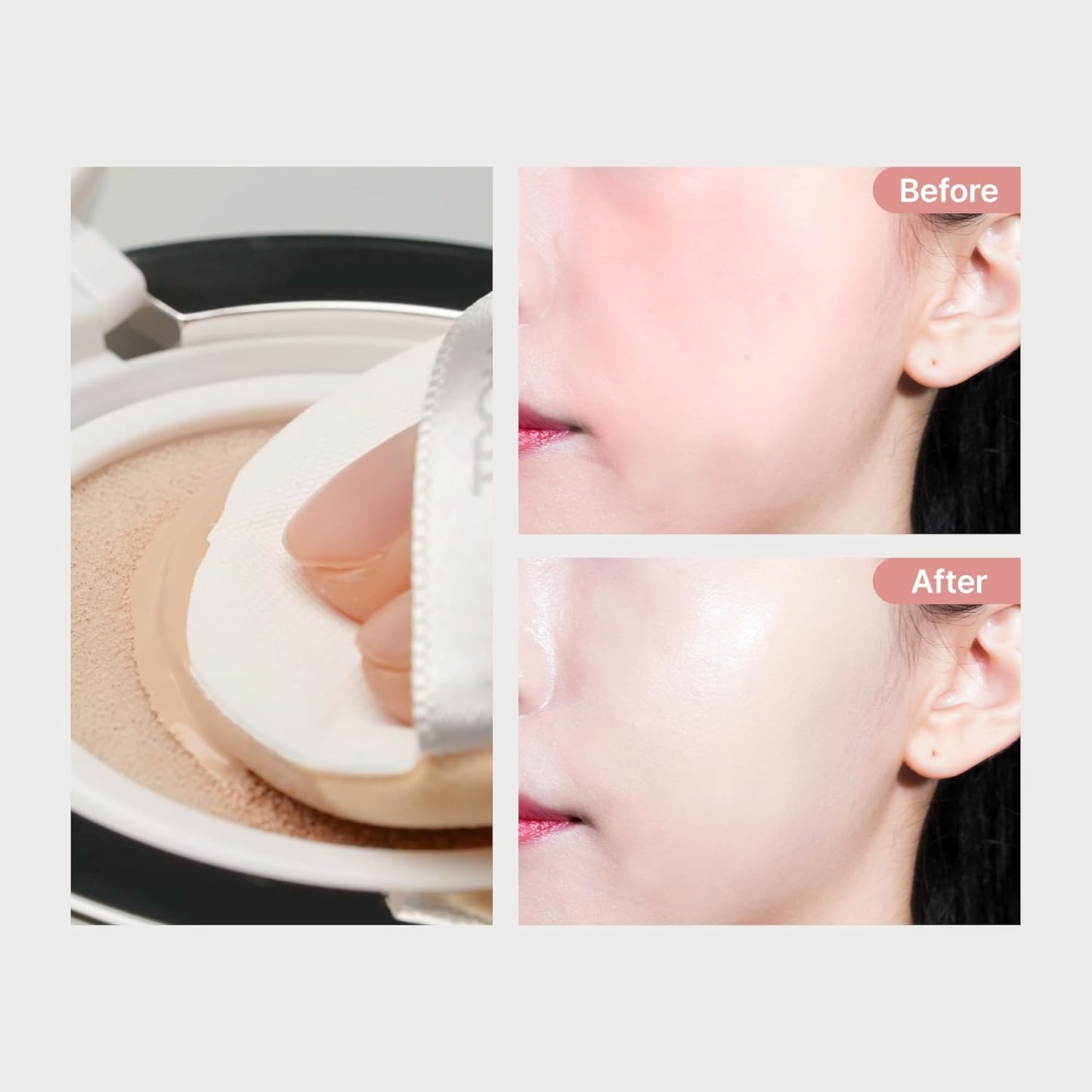 A+ Cushion Foundation (Shade 23) I Natural Coverage Foundation Makeup, Moisturizing Finish for Sensitive, Oily, Combination Skin, Skin Care Cushion I Korean Aesthetic Makeup