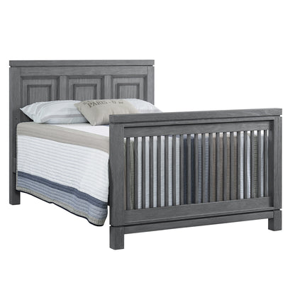 Manchester 4-in-1 Convertible Crib in Rustic Gray, GREENGUARD Gold Certified for Enhanced Safety and Quality
