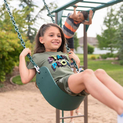 Earthtone Colors Monkey Bar Adventure Swing Set