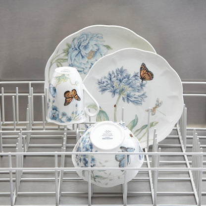 833421 Butterfly Meadow Blue 4-Piece Place Setting
