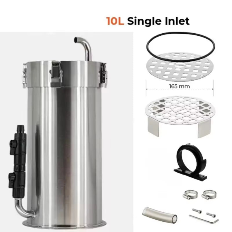Aquarium External Filter Barrel ADA Style Fish Tank Grass Tank Stainless Steel Pro Canister Filter Premium Filter Barrel 어항 악세사리