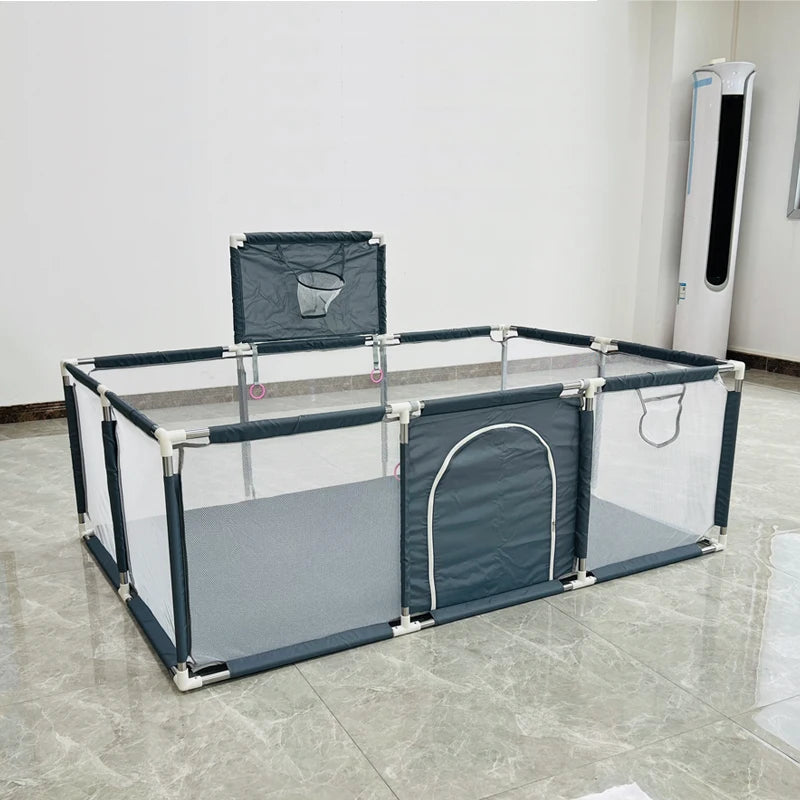 Indoor Baby Playpen Safety Barrier - Expansive Activity Gym and Groundbox Enclosure for Children