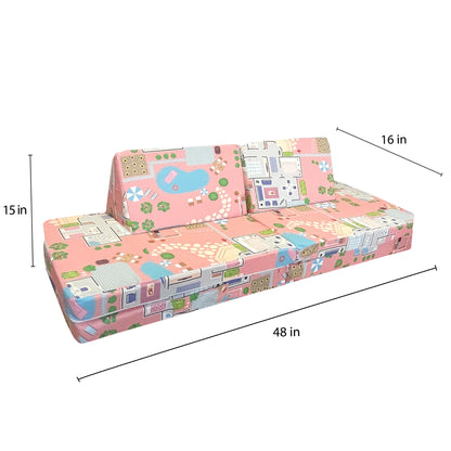Children's Play Couch and Doll House Set for Toddlers and Young Siblings