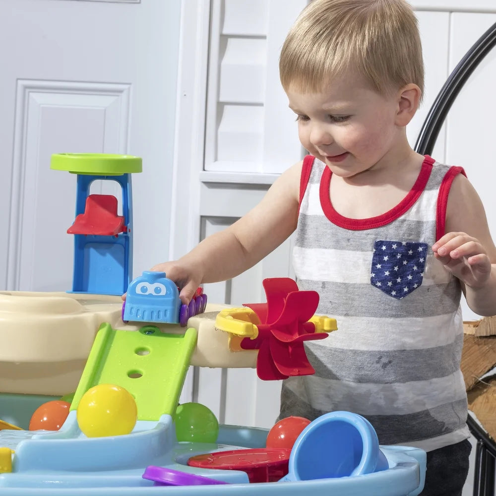 Ball Buddies Adventure Center: Toddler-Friendly Blue Sand and Water Table
