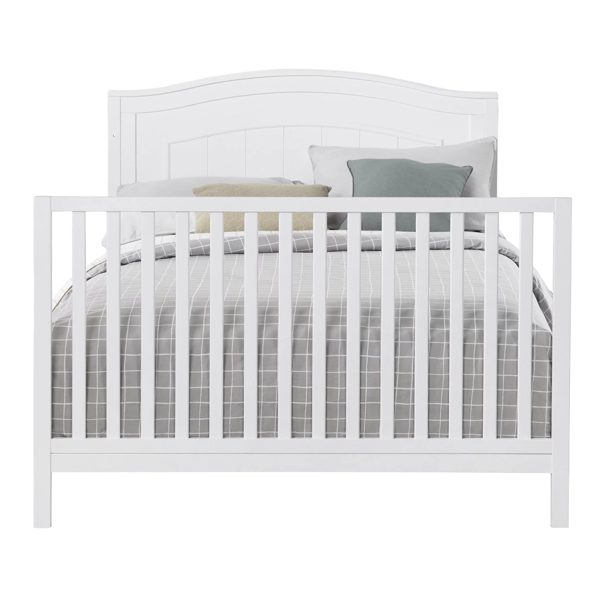 North Bay 4-in-1 Convertible Crib in Snow White - GREENGUARD Gold Certified Wood Construction