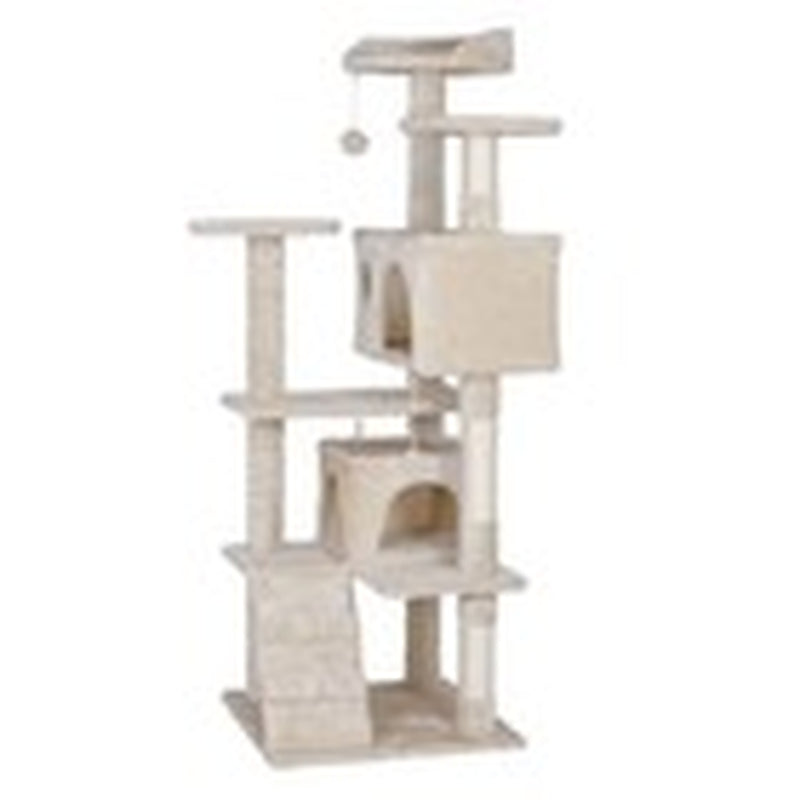 55-Inch Multi-Level Cat Tree Tower Activity Center with Condo - Available in 6 Colors