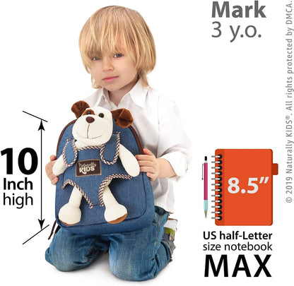 Dog Backpack and Toddler Plush Toy Set - Ideal Gifts for Children Aged 2 to 5 Years